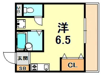 アルページュ(ワンルーム/2階)の間取り写真