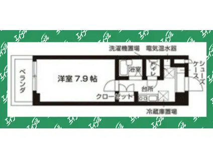 アル・ソーレ上前津(1K/4階)の間取り写真