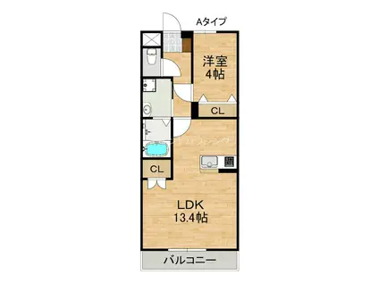 シーサイドレジデンスNK(1LDK/1階)の間取り写真