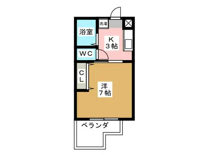 MEISON DE REPOS(1K/2階)の間取り写真