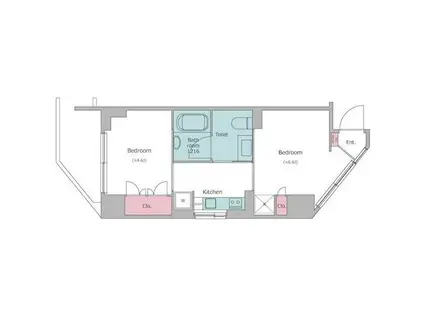 レジディア渋谷(1LDK/10階)の間取り写真