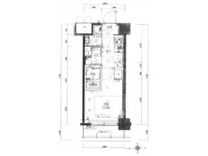 ハーモニーレジデンス武蔵小杉002(1K/6階)の間取り写真