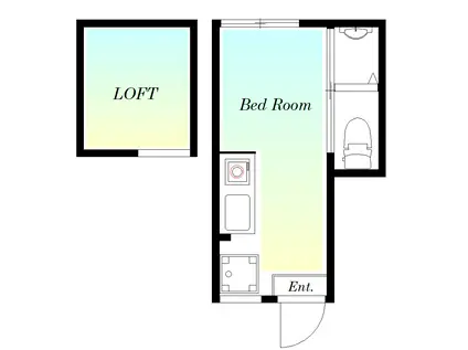 グリュー・トルチェ亀有(ワンルーム/1階)の間取り写真