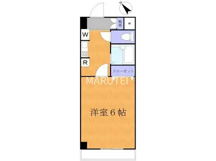 第二静和コーポ(1K/3階)の間取り写真