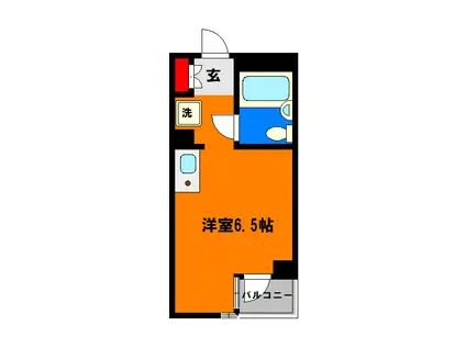 シーウィンズ春日(1K/2階)の間取り写真