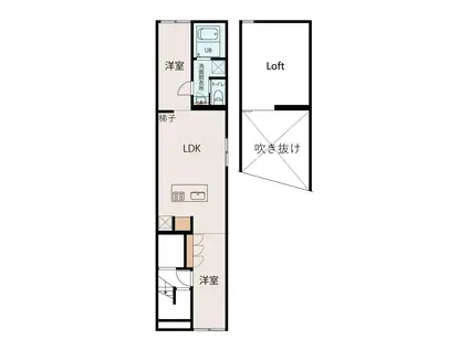 THE PALACE ASAKUSA IRIYA(2LDK/5階)の間取り写真