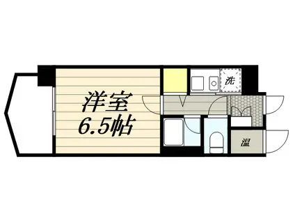 JMG室見駅前(1K/3階)の間取り写真