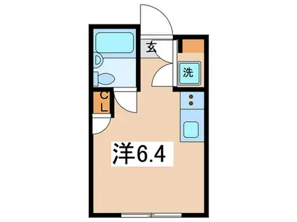 ウインズ希望ヶ丘(ワンルーム/2階)の間取り写真