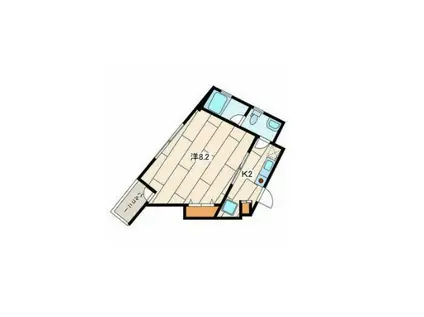 メゾンデマルシエ(1K/3階)の間取り写真