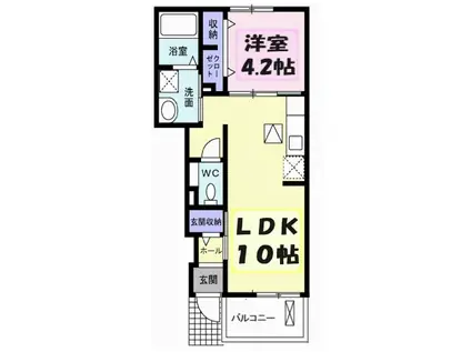 サニーメゾンM(1LDK/1階)の間取り写真