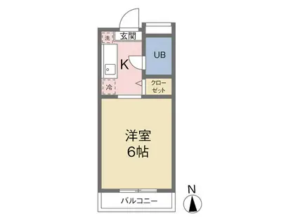 コンフォール河井(ワンルーム/3階)の間取り写真