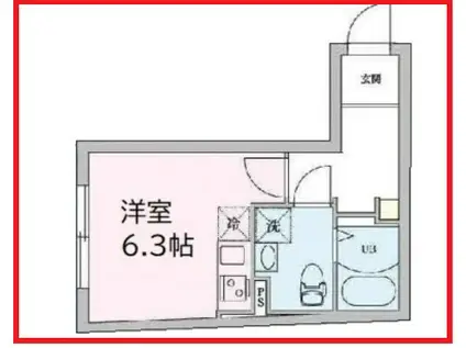 アルバ志茂(ワンルーム/2階)の間取り写真