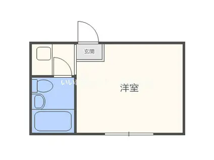 メゾン千里山(ワンルーム/5階)の間取り写真