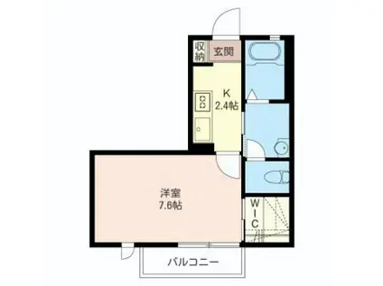 リヴェールIII(1K/1階)の間取り写真