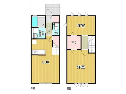 レガシーヒルズ ジェイ(2LDK/1階)の間取り写真