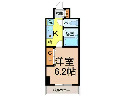 フィール大須(1K/10階)の間取り写真