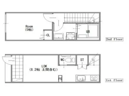 MOK-TERRACE DIMORA 練馬B(1LDK/1階)の間取り写真