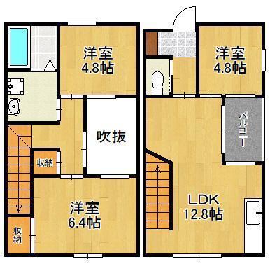 NIDO PREMIER(3LDK/1階)の間取り写真