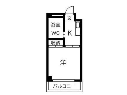 エストラビラ(1K/2階)の間取り写真