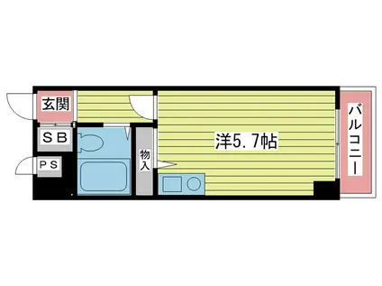 サンコール鈴蘭台(1K/3階)の間取り写真