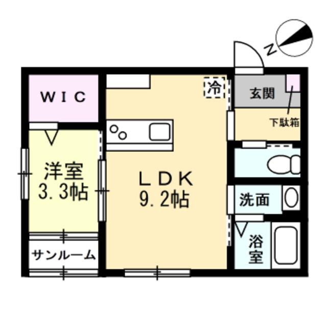 G-ARROWS寿(1LDK/2階)の間取り写真