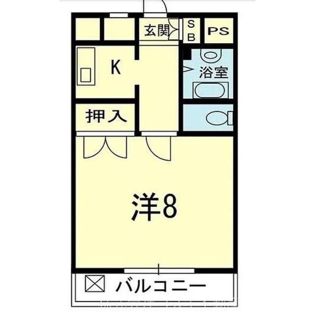 藤友第一ビル 301号(1K/3階)の間取り写真
