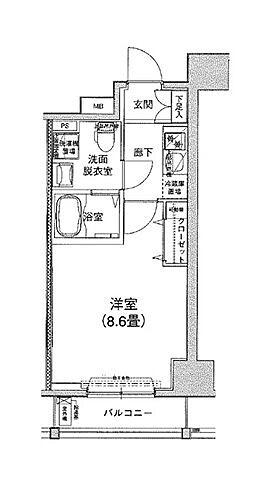 アイル東京向島参番館(1K/7階)の間取り写真