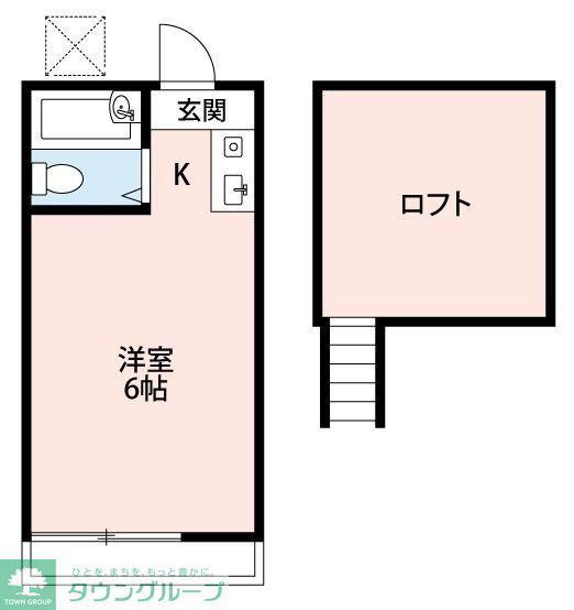 ペアパレス西川口(ワンルーム/1階)の間取り写真