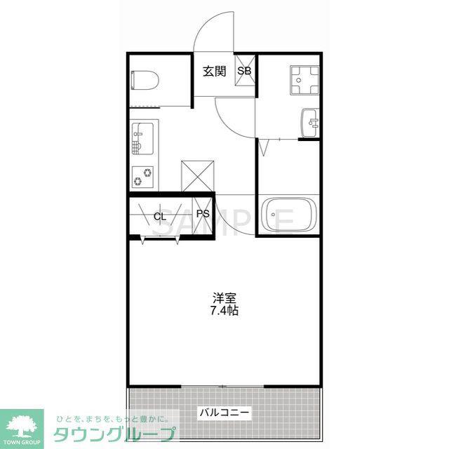 MQUARTO淵野辺共和(1K/3階)の間取り写真