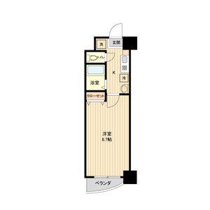 LA DOUCEUR宮町(1K/1階)の間取り写真