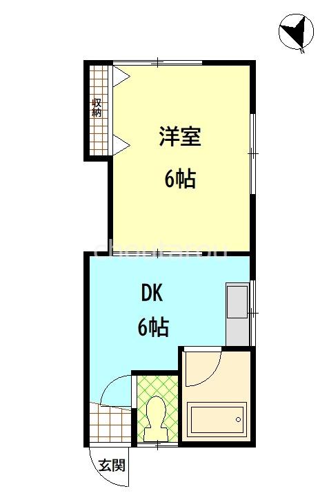 メゾン泰中(1DK/2階)の間取り写真