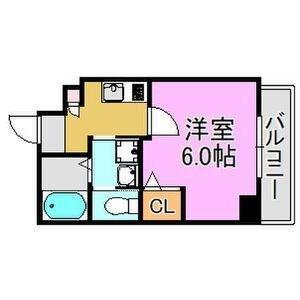 レーヴメゾン尼崎大物(1K/5階)の間取り写真