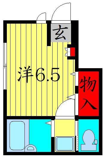メゾンA(ワンルーム/1階)の間取り写真
