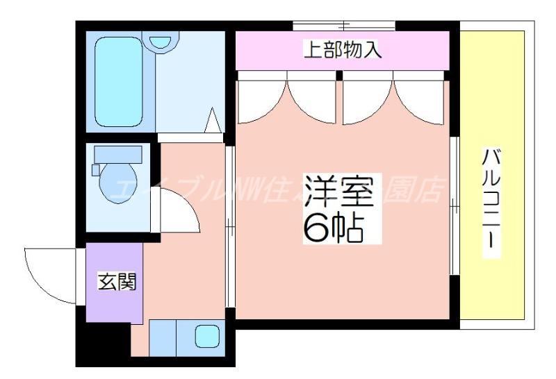 ニューパレス北加賀屋(1K/2階)の間取り写真