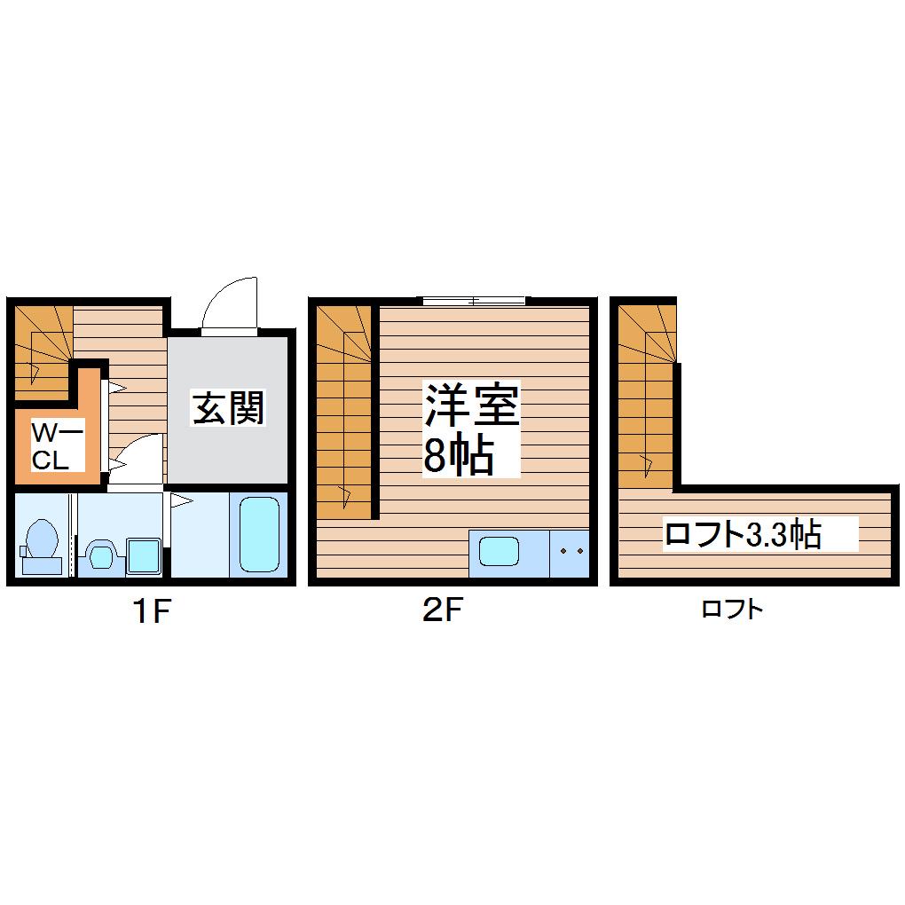 ノヴァ原町A(ワンルーム/1階)の間取り写真
