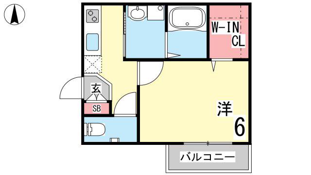 CORABO住吉駅前 サウス(1K/2階)の間取り写真