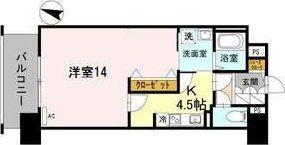 プリマクラッセ(1LDK/10階)の間取り写真