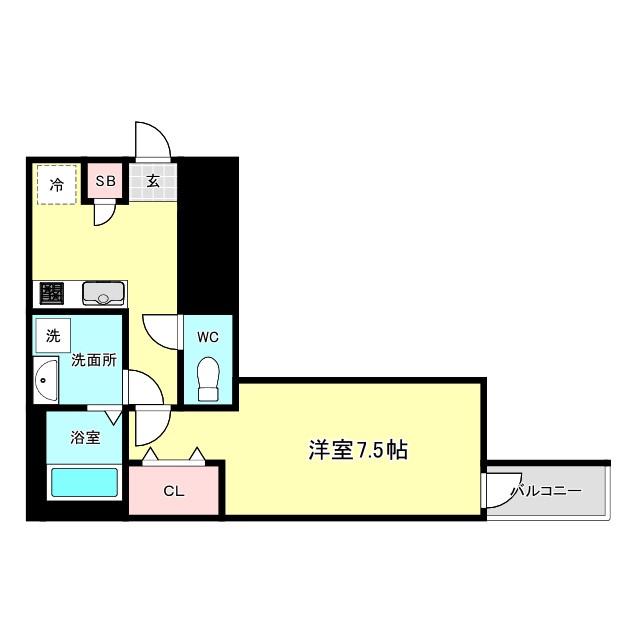 H-MAISON大正IV(1K/3階)の間取り写真