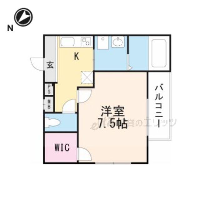 フジパレス南正雀II番館(1K/1階)の間取り写真