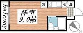 アーク・ファースト(ワンルーム/5階)の間取り写真