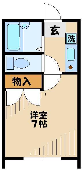 レオパレス和光(1K/2階)の間取り写真