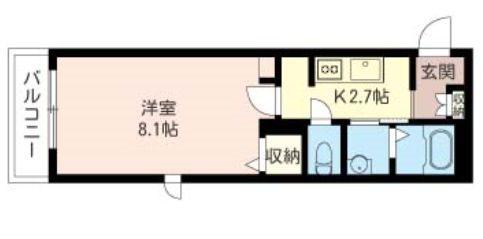 シャーメゾン上十条(1K/1階)の間取り写真