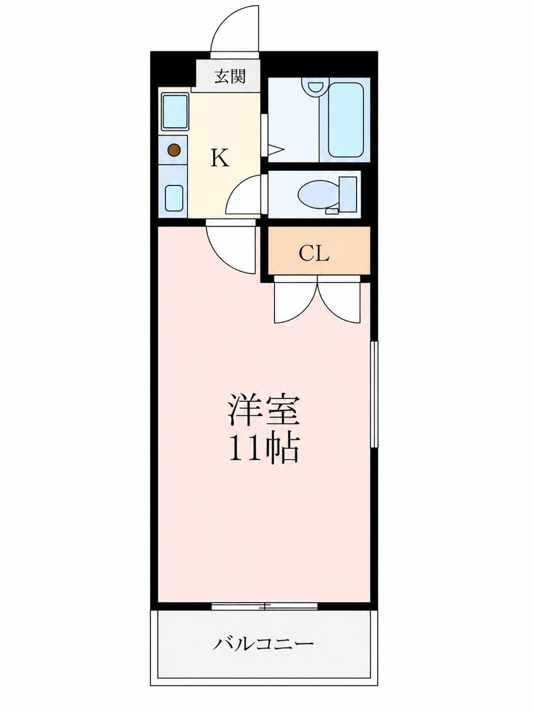 ザ ミラージュスクエア(1K/3階)の間取り写真