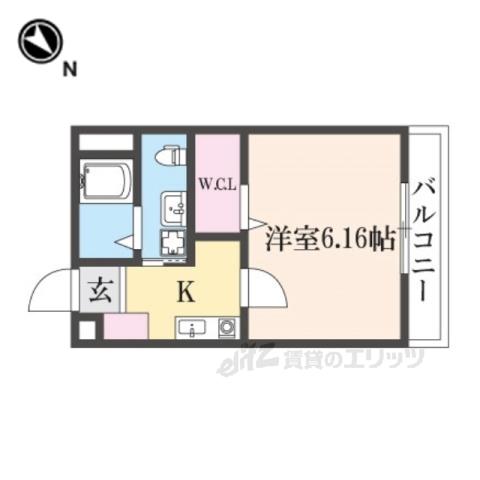 MSスクエア香里園(1K/3階)の間取り写真