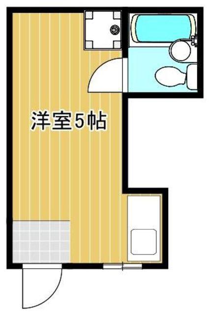 モトハイツ(ワンルーム/1階)の間取り写真