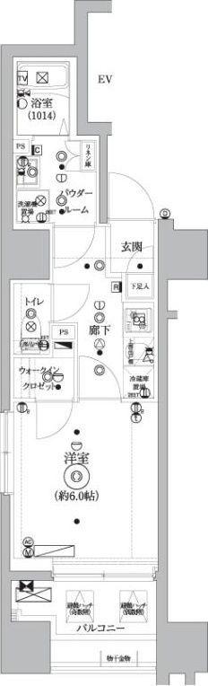 セジョリ桜台駅前(1K/10階)の間取り写真