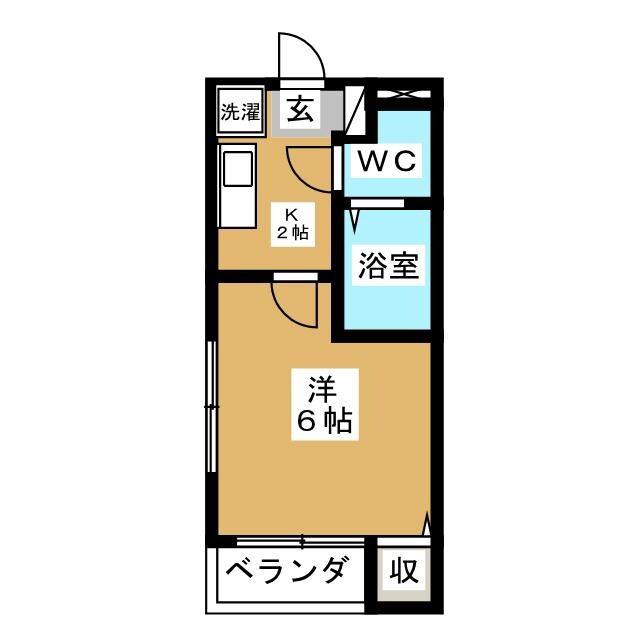 SETT REVES(1K/1階)の間取り写真