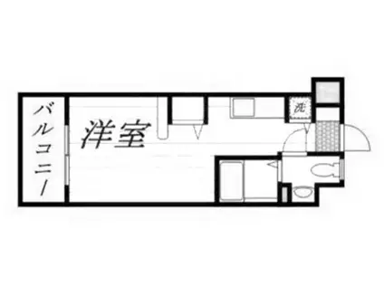 エンクレスト舞鶴(1K/9階)の間取り写真