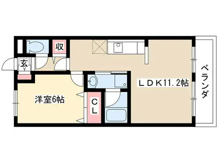 マ・メゾン清寿(1LDK/1階)の間取り写真