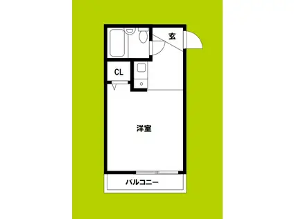 エステート上新庄(ワンルーム/4階)の間取り写真